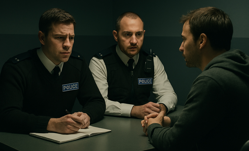 An image of a police interview