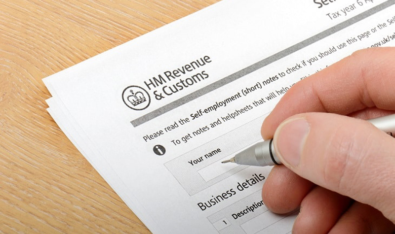 An image of a tax form from the HMRC