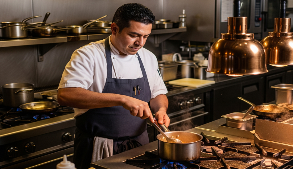 image of a kitchen in a restaurant