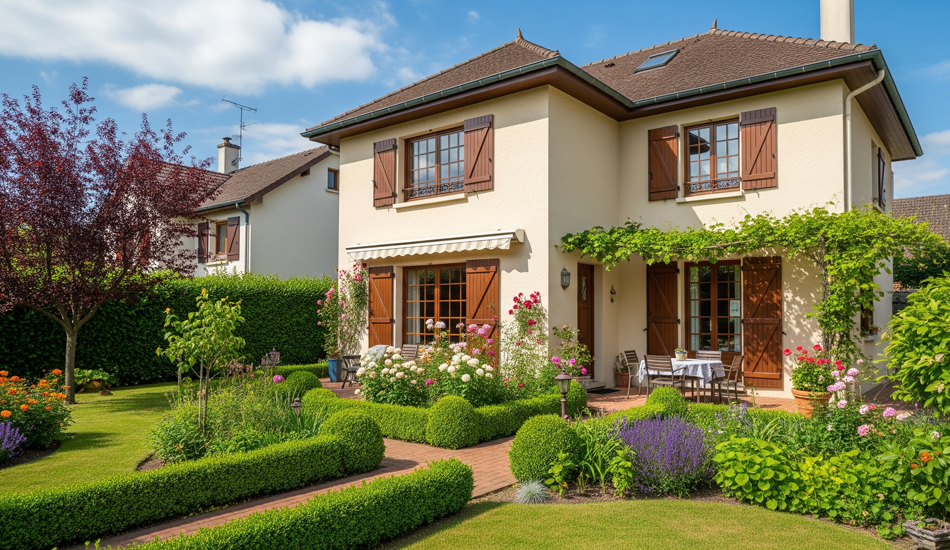 image of a house and garden