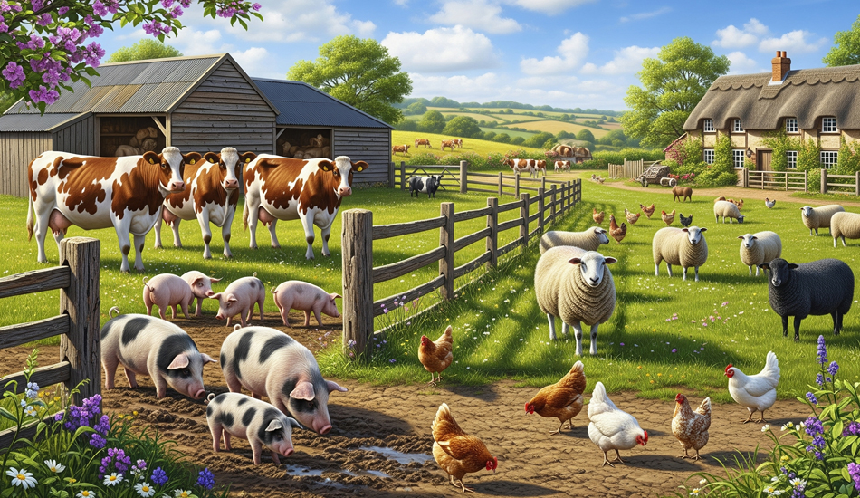 image of animals on a farm
