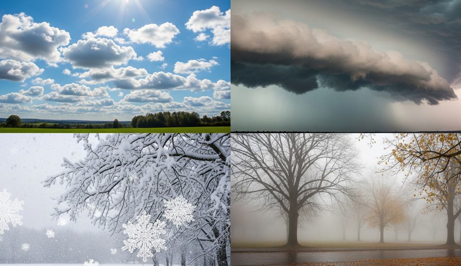 image of different types of weather